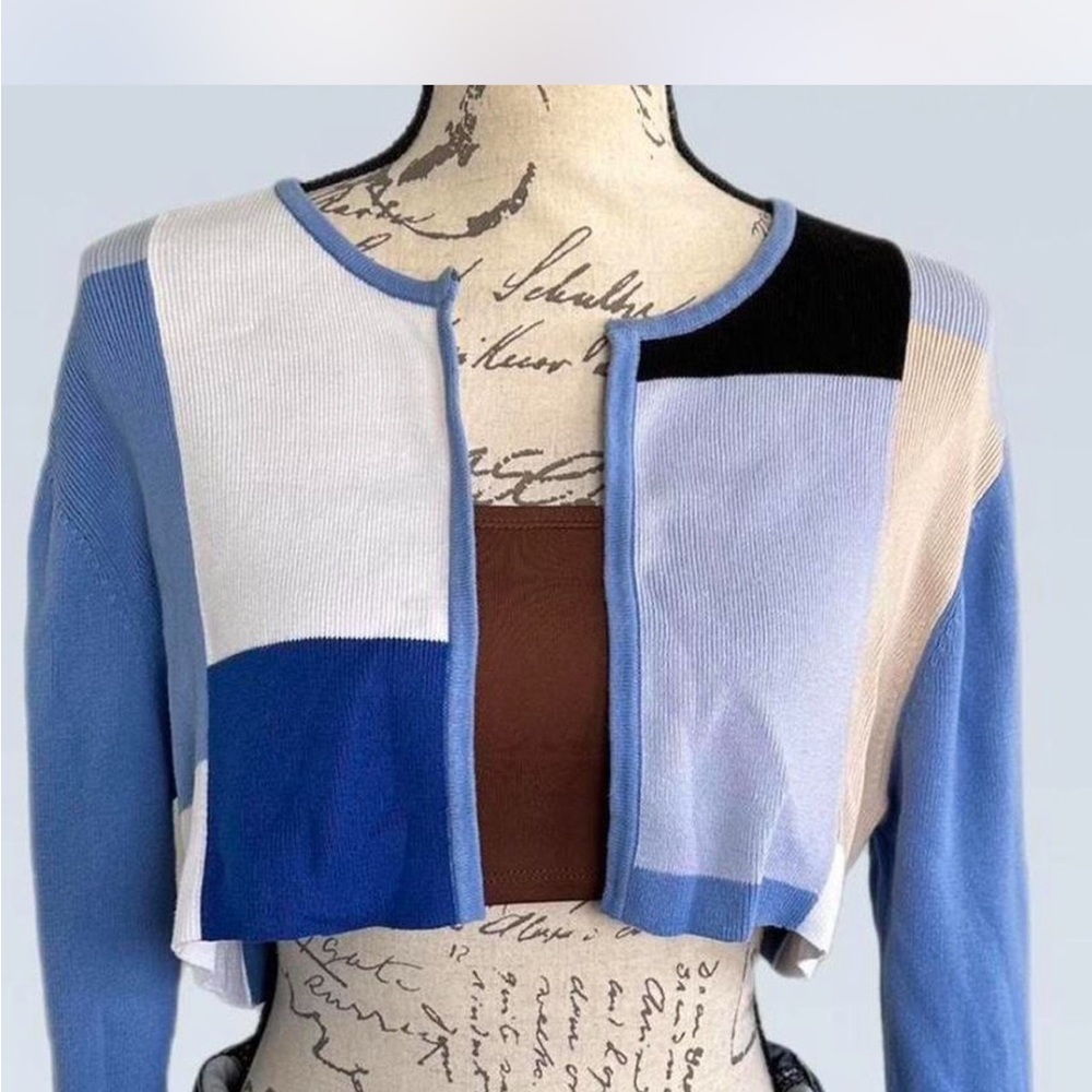 Colorblock Women's Sweater Cardigan